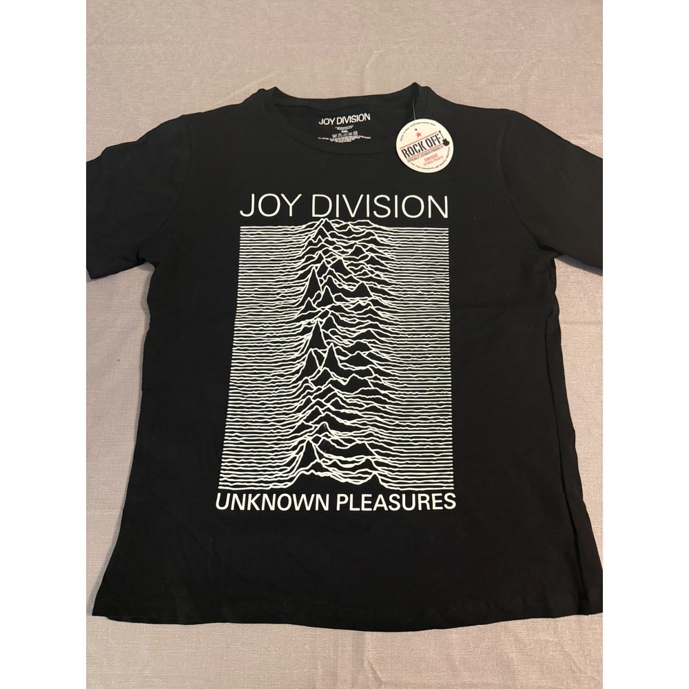 Joy Division Unknown Pleasures Black Graphic T-Shirt Rock Off JDTS04LB05 XXL